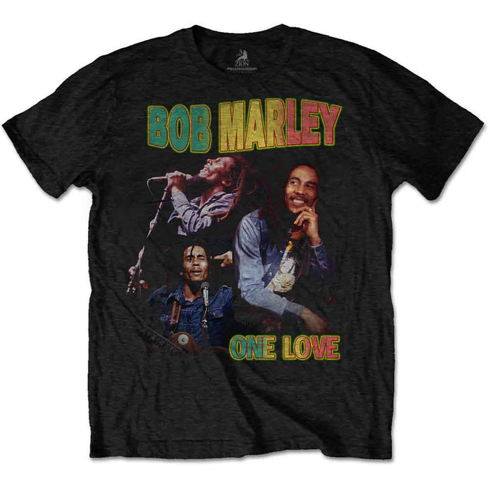 Bob Marley One Love Homage Black X-Large T-Shirt