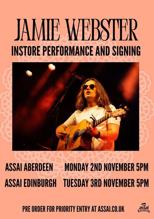 Jamie Webster Running Round The Sun Instore Performance & Signing Aberdeen Priority Entry with Pre-Order (5pm Monday 2nd November 2026)