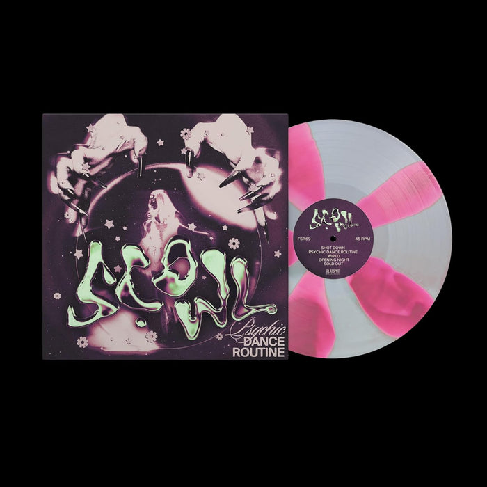 Scowl Psychic Dance Routine Vinyl LP Hot Pink Opaque and Silver Opaque Cornetto Colour 2025