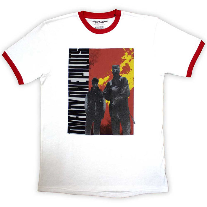 Twenty One Pilots Side Stand Ringer White Medium T-Shirt