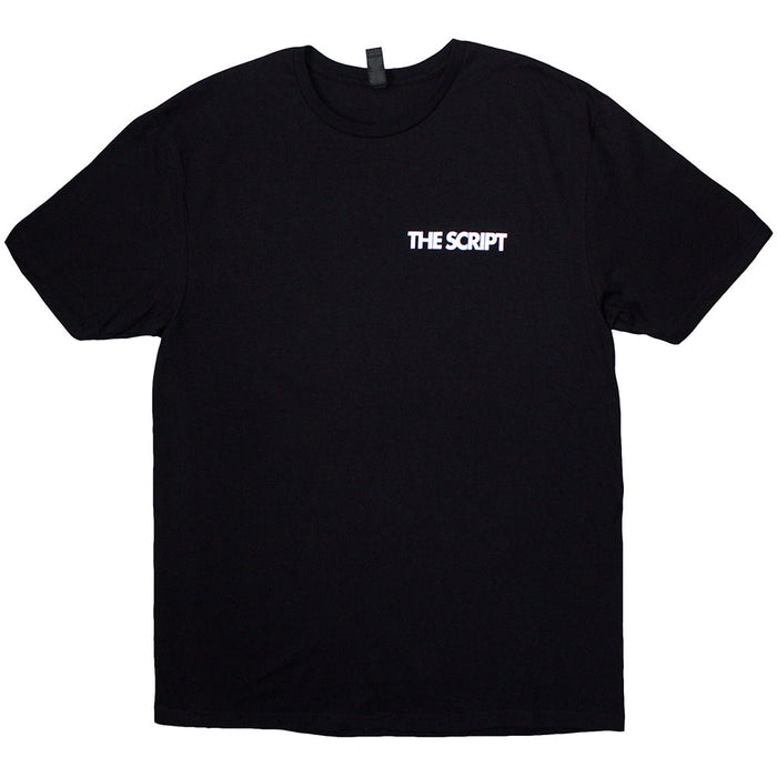 The Script Satellites & Pocket Logo Black Medium Unisex T-Shirt