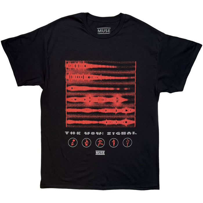 Muse The Wow ! Signal Waves Black Large T-Shirt