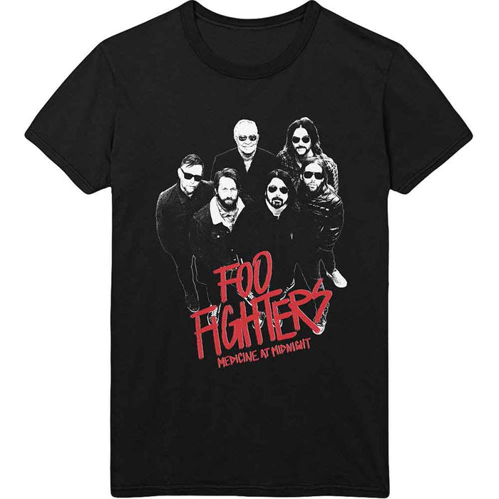 Foo Fighters Medicine At Midnight Photo Black Large T-Shirt