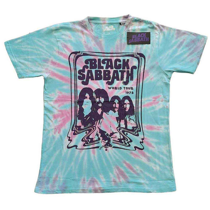 Black Sabbath World Tour '78 Wash Green Small T-Shirt