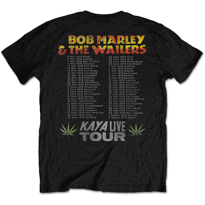 Bob Marley Kaya Tour Black X-Large T-Shirt