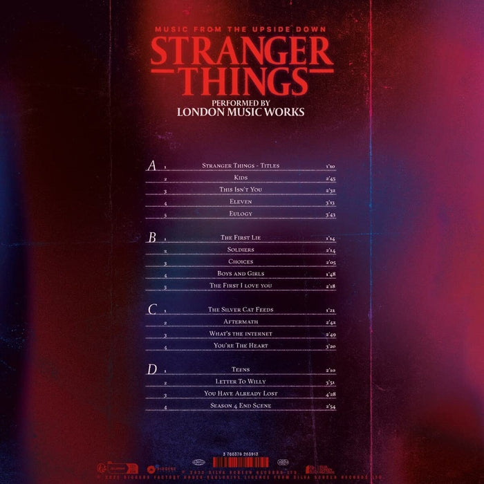 The City Of Prague Philharmonic Orchestra Stranger Things Vinyl LP Red & Blue Colour 2023