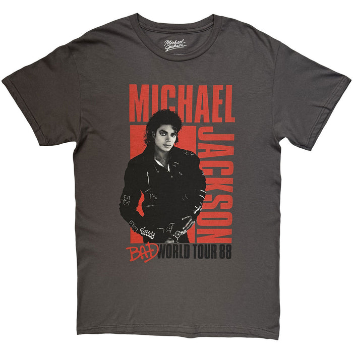 MichaelJackson_Bad World Tour '88_Uni_CHAR_TS:1XL Unisex: Music T-Shirt