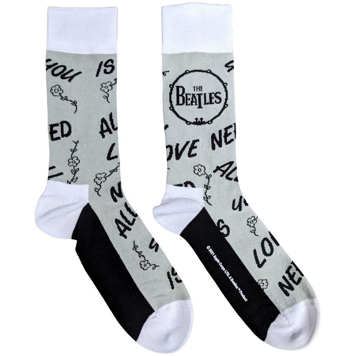 The Beatles Unisex Ankle Socks: Aynil & Drum (Uk Size 7 - 11)