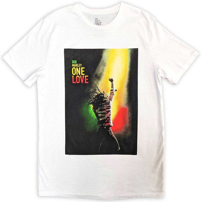 Bob Marley One Love Movie Poster White X-Large T-Shirt