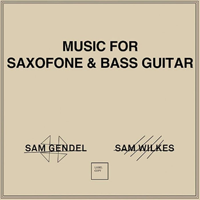 Sam Gendel & Sam Wilkes - Music For Saxofone ... Vinyl LP 2020