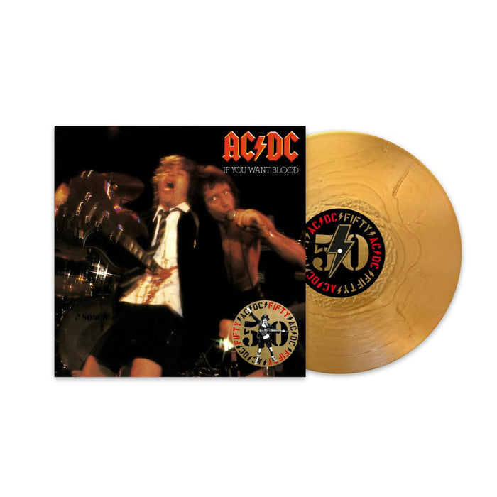 AC/DC If You Want Blood You've Got It Vinyl LP 50th Anniversary Gold Colour 2024