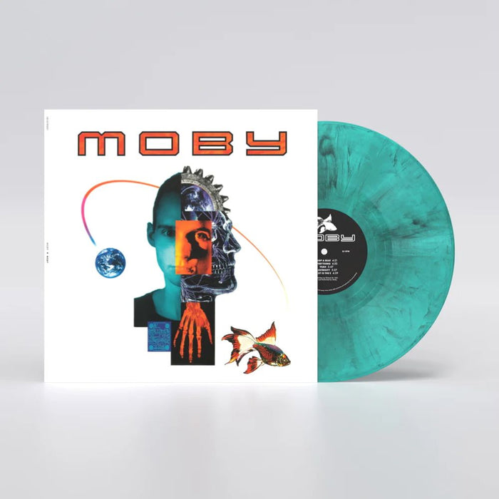 Moby (Self Titled) Vinyl LP Black, White & Blue Base Marbled Colour 2025