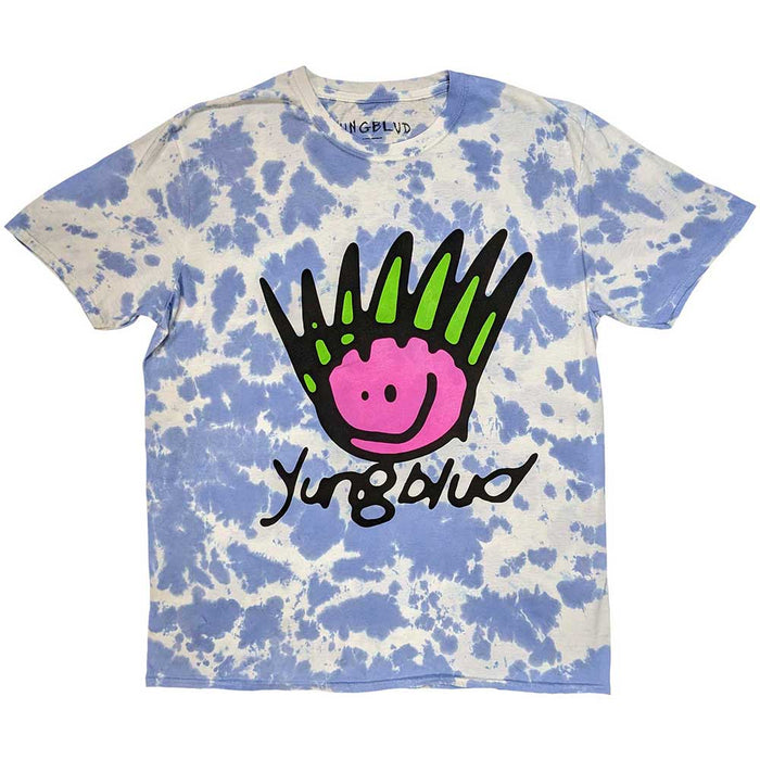 Yungblud White/ Blue Dye Wash X-Large Unisex T-Shirt