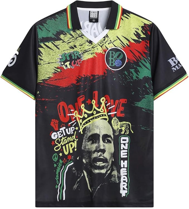 Bob Marley One Love Football Jersey Large T-Shirt