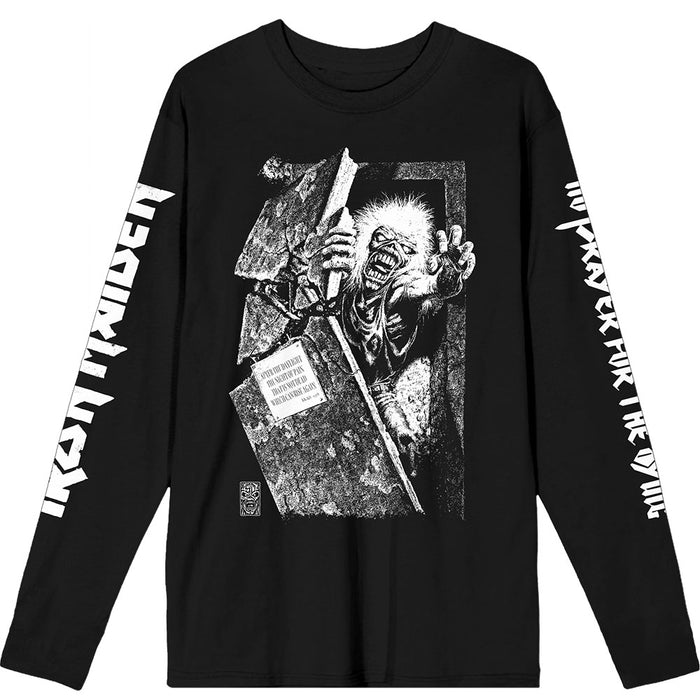 Iron Maiden No Prayer Grave Isolated Black X-Large T-Shirt
