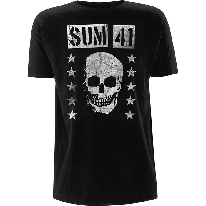 Sum 41 Grinning Skull Black X-Large Unisex T-Shirt