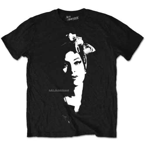 Amy Winehouse Scarf Portrait Black X-Large T-Shirt