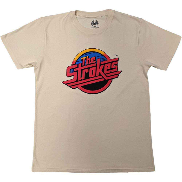 The Strokes Red Logo Natural X-Large T-Shirt