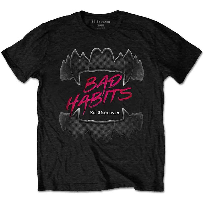 Ed Sheeran Bad Habits Black X-Large T-Shirt