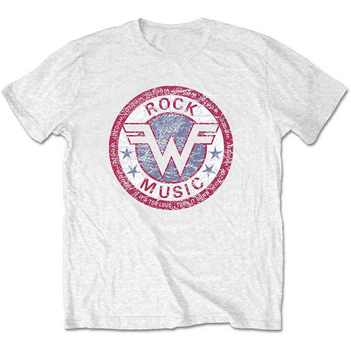 Weezer Rock Music White Large Unisex T-Shirt