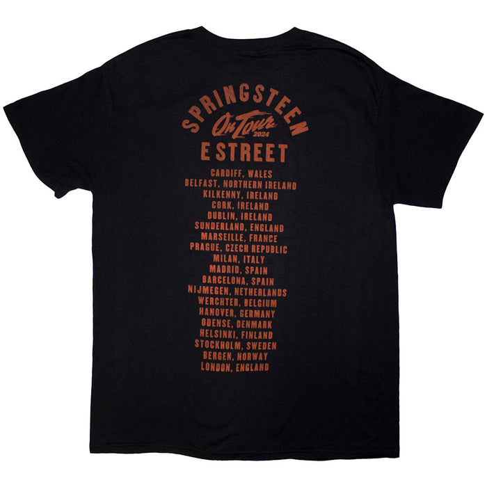 Bruce Springsteen Tour '24 E-Street Photo Black Large T-Shirt