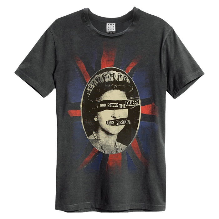 Sex Pistols God Save The Queen Amplified Charcoal X-Large Unisex T-Shirt