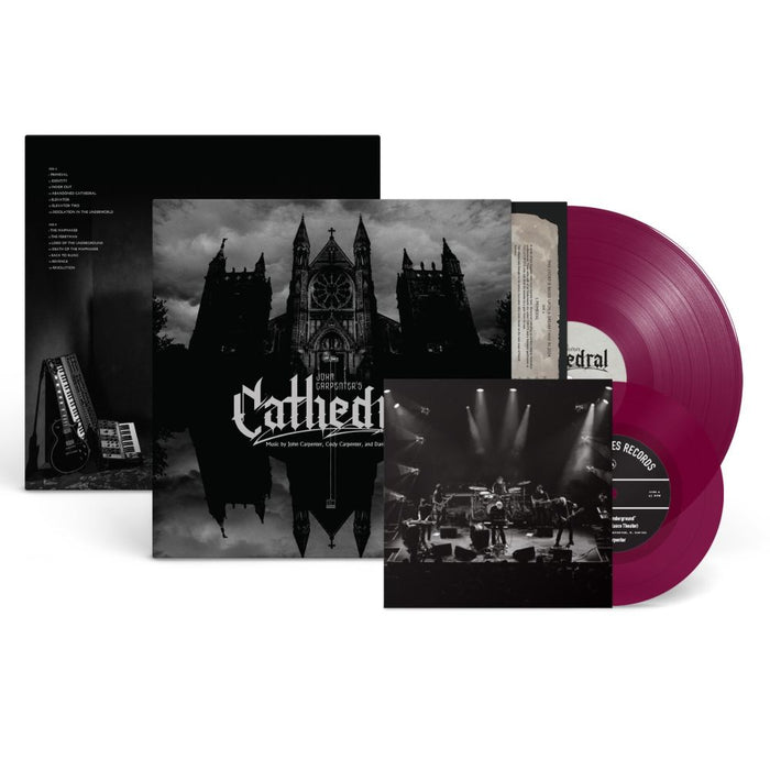 John Carpenter, Cody Carpenter, & Daniel Davies Cathedral Vinyl LP Indies Amethist Colour + 7" Due Out 07/08/26