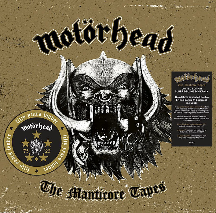 Motorhead The Manticore Tapes Vinyl LP Deluxe Bookpack Clear Colour 2025
