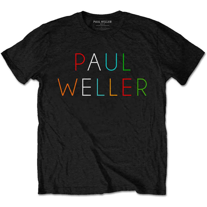 Paul Weller Multicolour Logo Black X-Large T-Shirt
