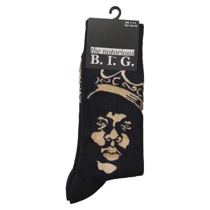 Biggie Smalls Unisex Ankle Socks: Gold Crown (Uk Size 7 - 11)