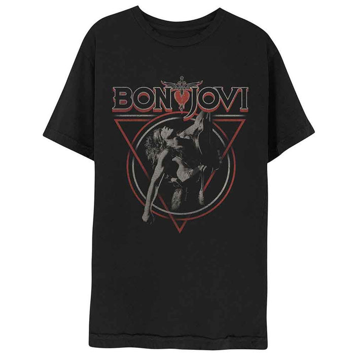 Bon Jovi Triangle Black X-Large T-Shirt