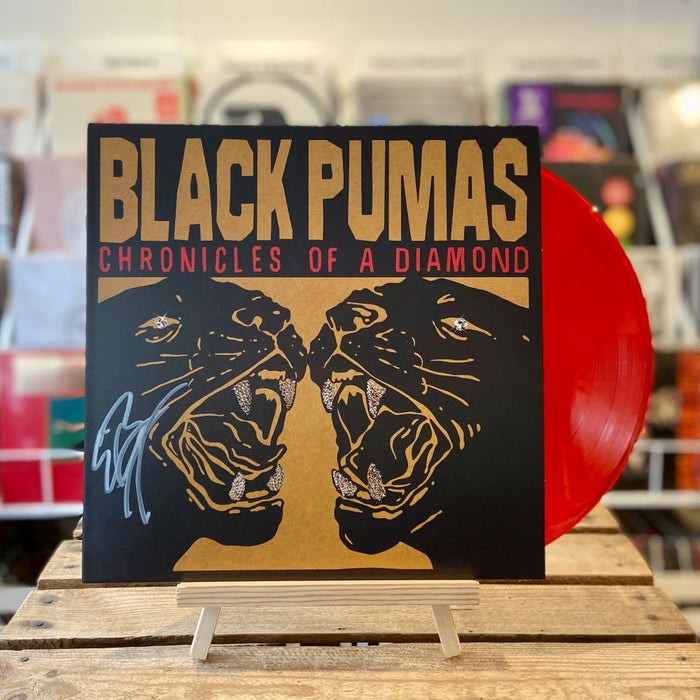 Black Pumas Chronicles of a Diamond Vinyl LP Indies Transparent Red Colour Signed 2023