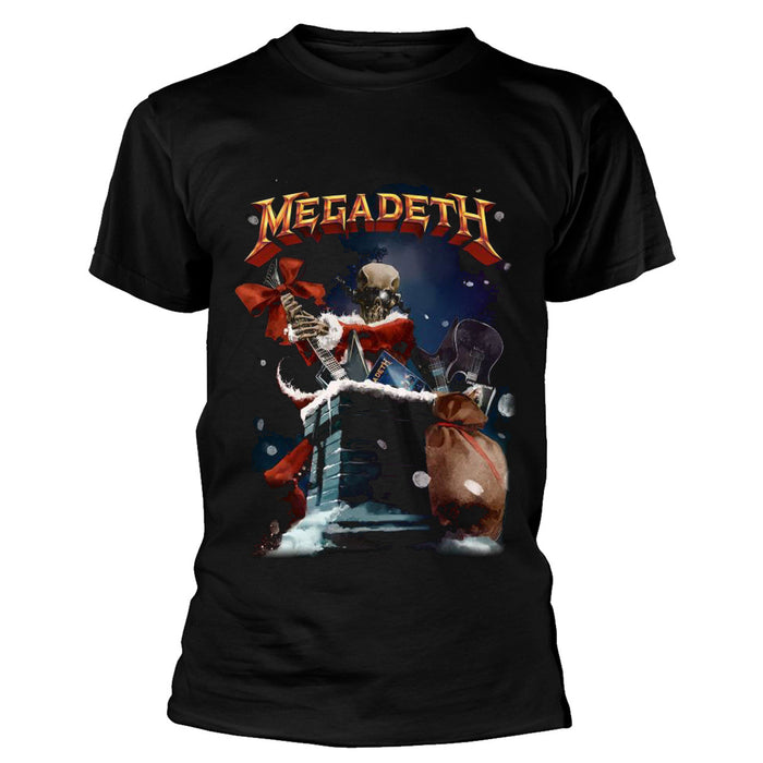Megadeth Santa Vic Chimney Black Medium T-Shirt