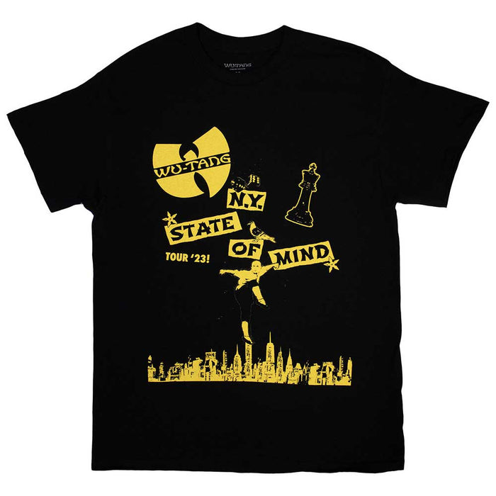 Wu-Tang Clan Tour '23 NY State Of Mind Black Small T-Shirt