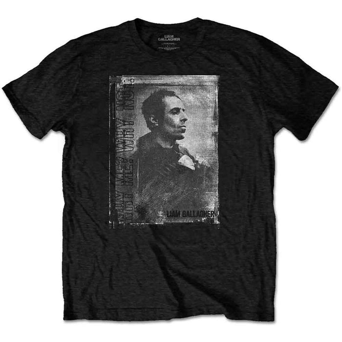 Liam Gallagher Monochrome Black Large T-Shirt