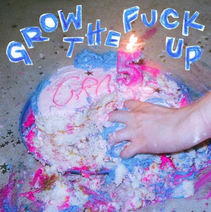 VIAL Grow The Fuck Up Vinyl LP Twister Cobalt Blue/White/Baby Blue Spokes Colour Due Out 03/01/25