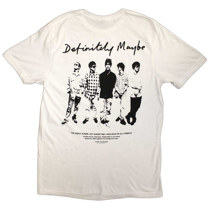 Oasis Definitely Maybe Promo White XX-Large T-Shirt