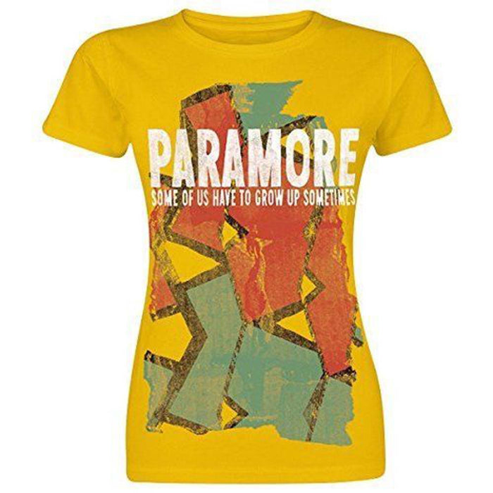 PARAMORE SOMETIMES PATTERN SLIM FIT LADIES SMALL T-SHIRT NEW OFFICIAL