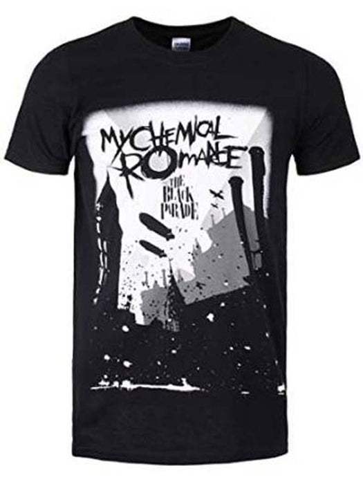 MY CHEMICAL ROMANCE INDUSTRY MENS SLIM FIT T-SHIRT XXL NEW OFFICIAL BLACK