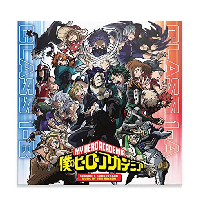 Yuki Hayashi My Hero Academia: Season 5 Soundtrack Vinyl LP Red & Blue Colour 2022