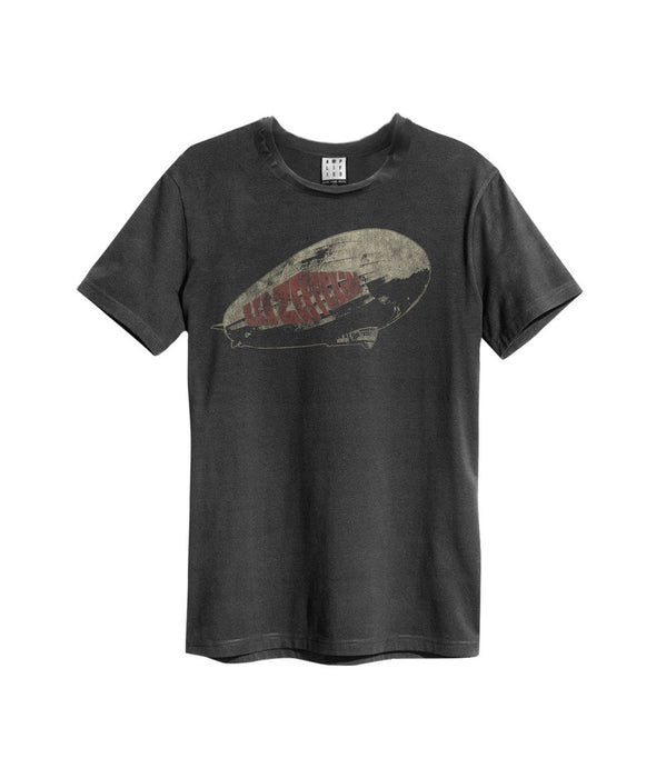 Led Zeppelin Retro Blimp Amplified Charcoal Medium Unisex T-Shirt