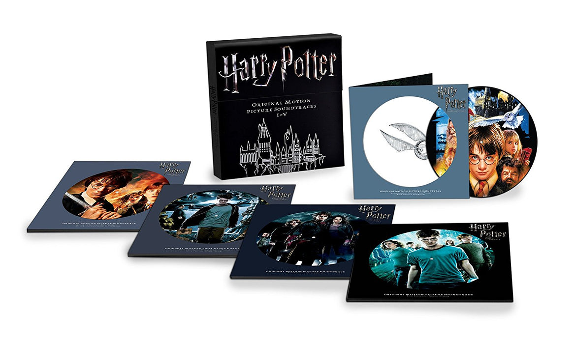 HARRY POTTER Soundtracks I-V 10 12" Pic Disc Box-Set NEW 2017