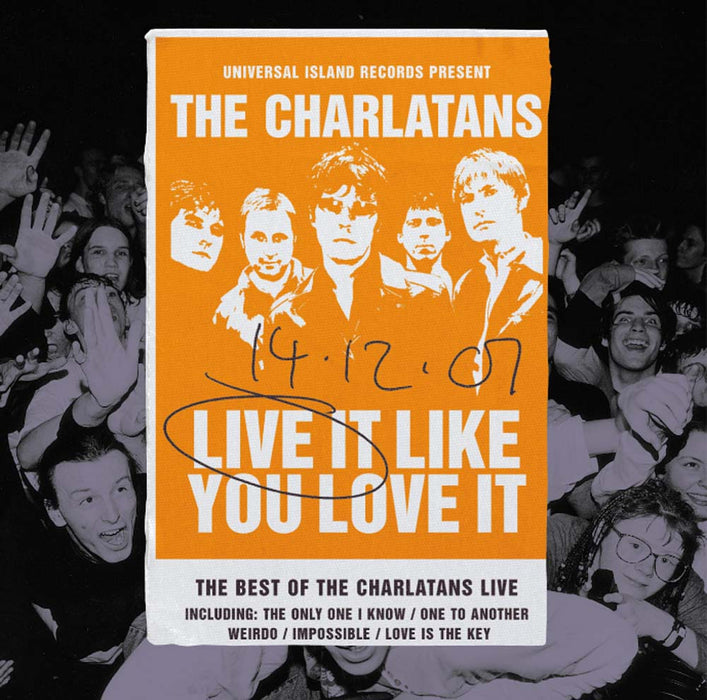 The Charlatans - Live It Like You Love It Vinyl LP Transparent Orange RSD Aug 2020