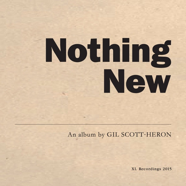 Gil Scott-Heron Nothing Vinyl LP 2015