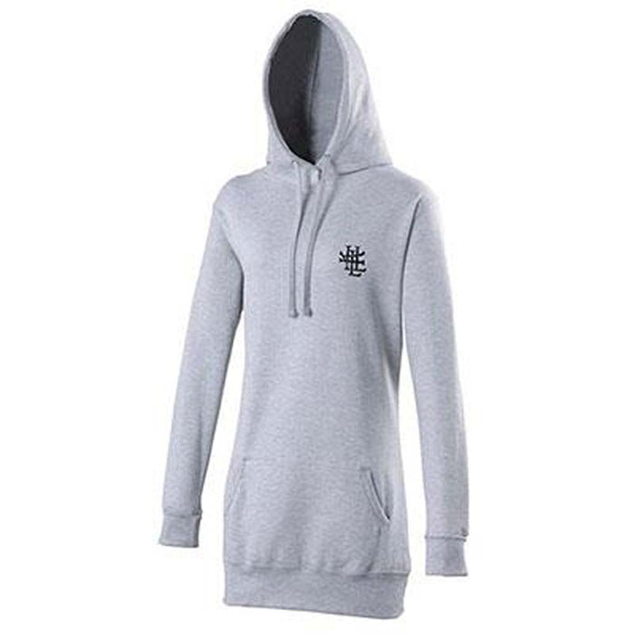 ENCRYPTED Ladies LONGLINE HOODED SWEAT SMALL NEW OFFICIAL