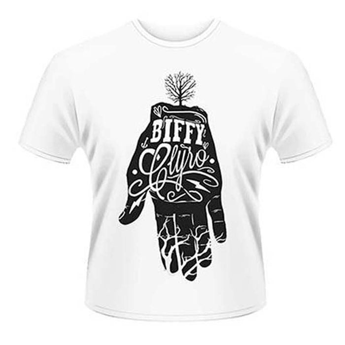 BIFFY CLYRO WHITE HAND MENS LARGE T SHIRT NEW OFFICIAL WHITE
