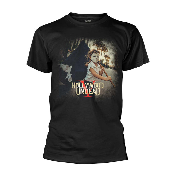 HOLLYWOOD UNDEAD Five MENS Black LARGE T-Shirt NEW