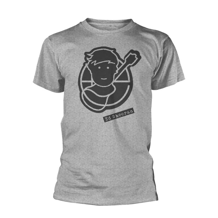 ED SHEERAN Pictogram MENS Grey X-Large T-Shirt NEW