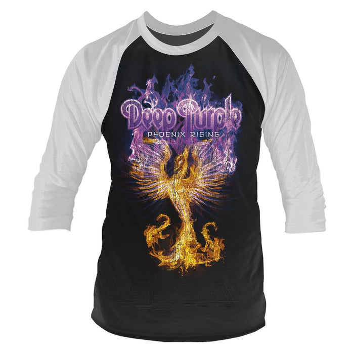 DEEP PURPLE Phoenix Rising MENS Black X-Large Baseball Shirt NEW