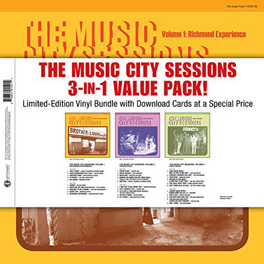 MUSIC CITY SESSIONS 3-IN-1 VALUE PACK LP VINYL NEW (US) 33RPM